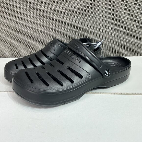 Nautica Other - Nautica Mens River Edge Slip-On Clogs Size 12 Black